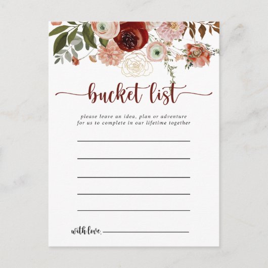 Gold Rustikale, farbenfrohe, blumengeschmückte Eim Postkarte (Vorderseite)