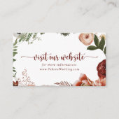 Gold Rustikale farbenfrohe blumenreiche Hochzeitsw Begleitkarte (Vorderseite)