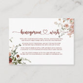 Gold Rustikale farbenfrohe Flitterwochen Begleitkarte (Vorderseite)