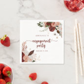 Gold Rustikale farbenfrohe florale Engagement Part Serviette (Beispiel)