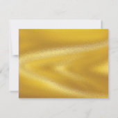 Gold Rustikale Pampas Grass Wedding RSVP Card Karte (Rückseite)