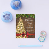 Gold Rustikale Weihnachtsbaum Einladung Programm M Flyer (Einzeln)