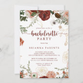 Gold Rustikaler Junggeselinnen-Abschied Einladung (Vorderseite)
