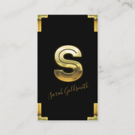 Gold-S-Visitenkarte für den Erstflug und die Grenz Visitenkarte