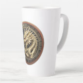 Gold Sacred Eastern Dragon Medallion Milchtasse (Rechte Ecke)