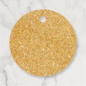 Gold Safari Animal Baby Dusche Geschenkanhänger (Rückseite)