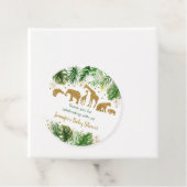 Gold Safari Animal Baby Dusche Geschenkanhänger (Beispiel)