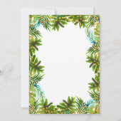 Gold Safari Animal Einladung zum Geburtstag (Rückseite)