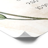 Gold Sage Green Floral Wedding Plan Poster (Ecke)