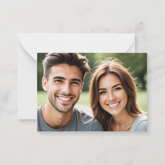 Gold Sage Pine Trees Photo Mitteilungskarte (Rückseite)