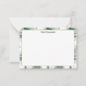 Gold Sage Pine Trees Photo Mitteilungskarte (Vorderseite)