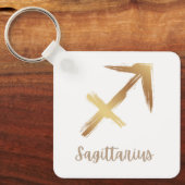 Gold Sagittarier Symbol verkauft Rext Schlüsselanhänger (Vorderseite)
