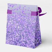 Gold Sagittarius & Lila Glitzer Geburtstag Geschenkschachtel (Rückseite)