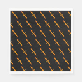 Gold Sagittarius Zodiac Astrologie Zeichen Custom Serviette