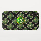Gold Saint Patrick Kleeblatt Jewel mit Perlen Case-Mate iPhone Hülle (Rückseite (Horizontal))