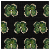 Gold Saint Patrick Kleeblatt Jewel mit Perlen Stoff (Nahaufnahme)