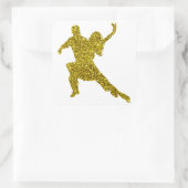 Gold Salsa Aufkleber (Tasche)