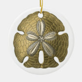 Gold Sand Dollar Ornament (Vorne)