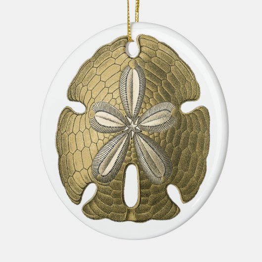 Gold Sand Dollar Ornament (Links)