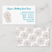 Gold Sand Dollar Visitenkarte (Vorne/Hinten)