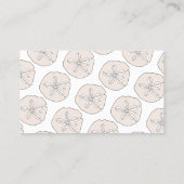 Gold Sand Dollar Visitenkarte (Rückseite)