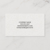 Gold-Säulen | Modern stilvoll Visitenkarte (Rückseite)