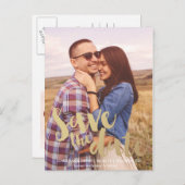 GOLD SAVE THE DATE // Ankündigung Datum freihalten (Vorne/Hinten)