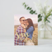 GOLD SAVE THE DATE // Ankündigung Datum freihalten (Stehend Vorderseite)