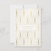 Gold Save the Date, das Mitteilung Wedding ist Einladung (Rückseite)