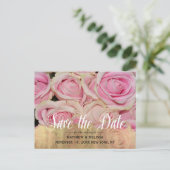Gold Save the Date Personalisiert Foto Postkarte (Stehend Vorderseite)