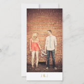Gold Save the Date Script Overlay Foto Cards (Rückseite)