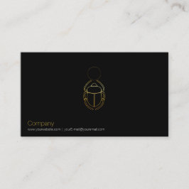 Gold Scarab Business Card Visitenkarte