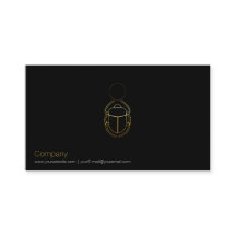 Gold Scarab Visitenkarte