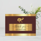 Gold-Scheren-LogoVielen Dank, dass Sie die Beipack Einladung (Stehend Vorderseite)