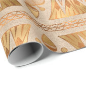 Gold Schimmer Art Deco Geschenkpapier (Rolleneckpunkt)