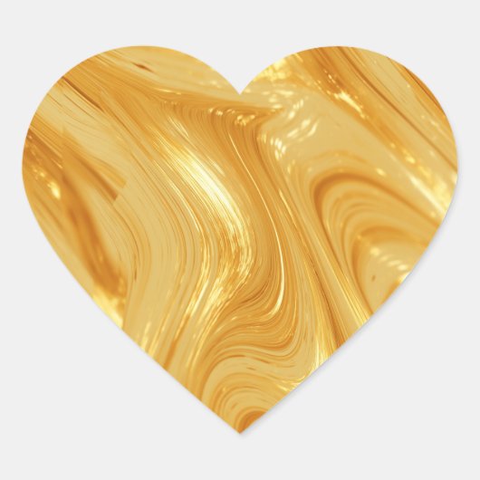 Gold schimmer Herz-Aufkleber (Vorderseite)