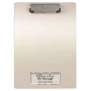 Gold Schimmer Perle Elegant Schick Glam Persönlich Klemmbrett