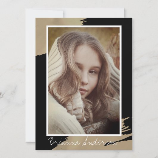 Gold Schlaganfall Schwarzer Modelldarsteller 3 Fot (Vorderseite)