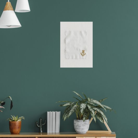 Gold Schmetterling Minimal Botanischer Poster (Wohnzimmer 1)