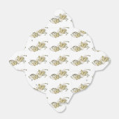 Gold Schmetterlinge Blumenmuster Abnehmen Gefällig Geschenkschachtel (Ungefaltet)