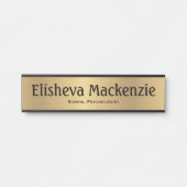 Gold School Psych Office Türschild Plakat (Vorderseite )