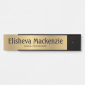 Gold School Psych Office Türschild Plakat (Vorderseite )