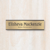 Gold School Psych Office Türschild Plakat (Vorderseite )