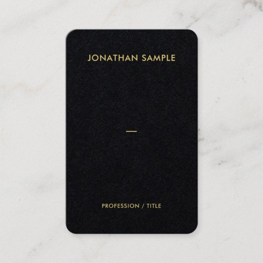 Gold Schriftart QR Code Premium Black Luxe Euro Si Visitenkarte (Vorderseite)