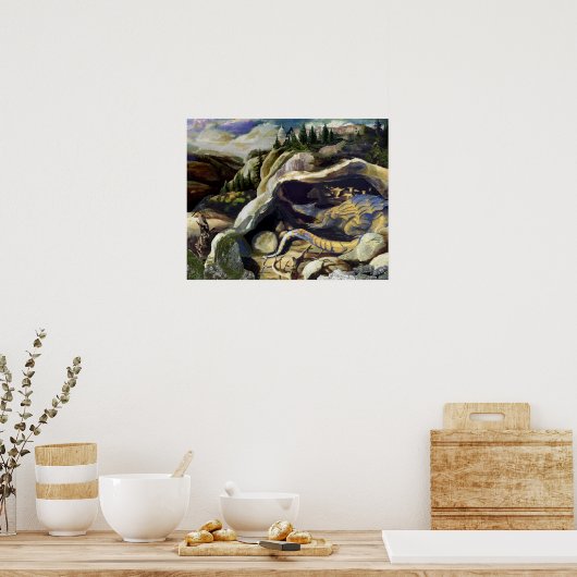 Gold schützen poster (Küche)