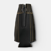 Gold, Schwarz, elegant, cool, einzigartig trendige Flaschenkühler (Rückseite)