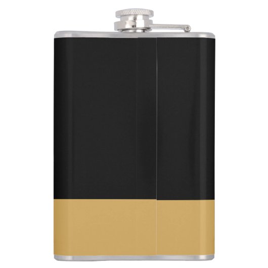 Gold Schwarz Flachmann (Rückseite)