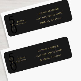 Gold Schwarz Fünfzig und Fantastisch Skript 50. Ge