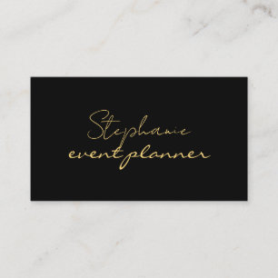 Gold Schwarz Goldgelb Benutzerdefinierter Name Pro Visitenkarte