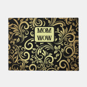 Gold & Schwarz - MAMA - WOW | Fußmatte (Vorderseite)